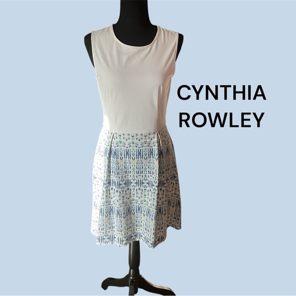 CYNTHIA ROWLEY SLEEVELESS DRESS SIZE SMALL, ZIPPER BACK. VERY GENTLY WORN - Picture 1 of 3
